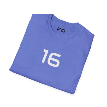 sixteen Healther Blue and Silver - 2 the Point T's - by FletchAnswers.com Printify