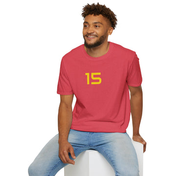15 red and yellow - 2 the Point T's - by FletchAnswers.com Printify