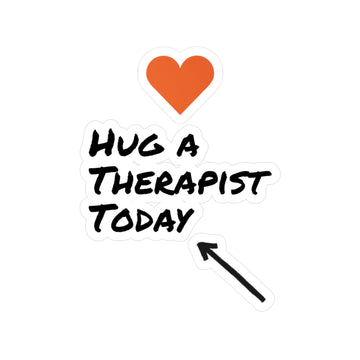 Hug a Therapist Kiss-Cut Vinyl Decals