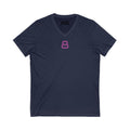 Female V-Neck Tee - Female Number 8 Baltimore Football Shirt Printify