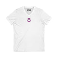 Female V-Neck Tee - Female Number 8 Baltimore Football Shirt Printify