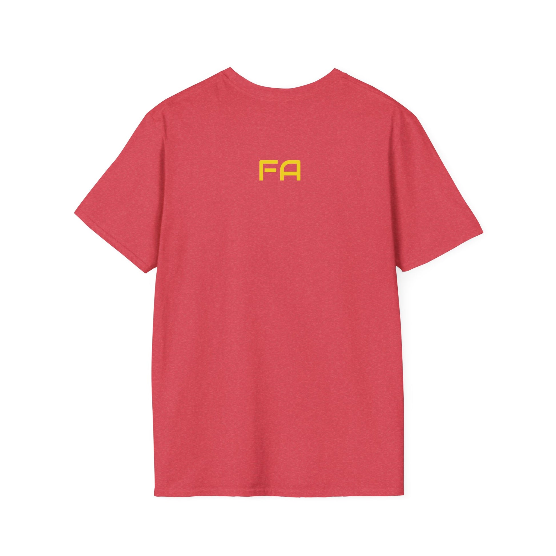 15 red and yellow - 2 the Point T's  -  by FletchAnswers.com Printify