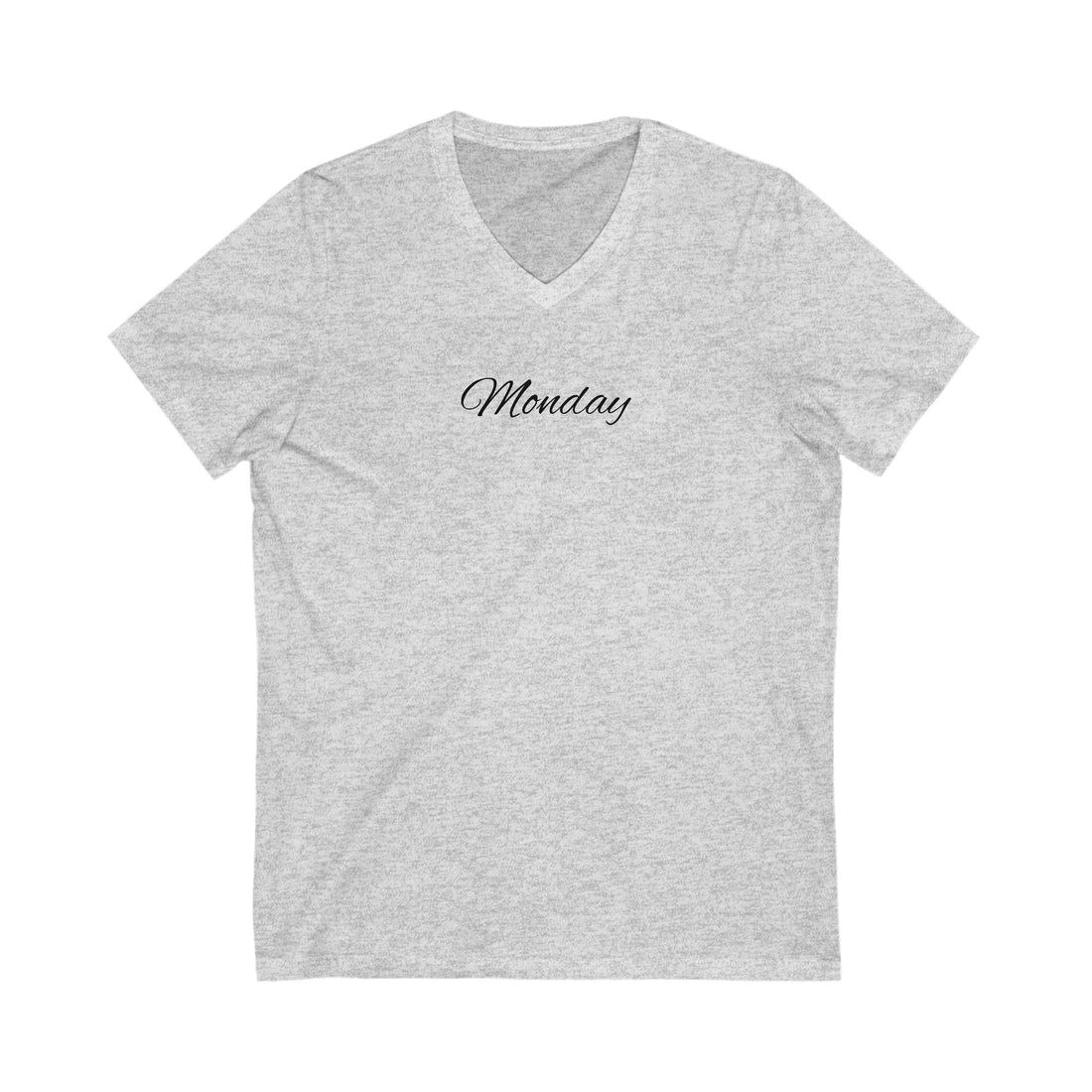 Monday T Shirt - Men and Women Unisex Jersey Short Sleeve V-Neck Tee, Casual V-Neck Tee, Comfortable Graphic Shirt, Everyday Unisex Top,