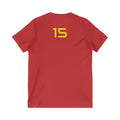 Female V-Neck Tee - Female Number 15 Kansas City Football Shirt Printify