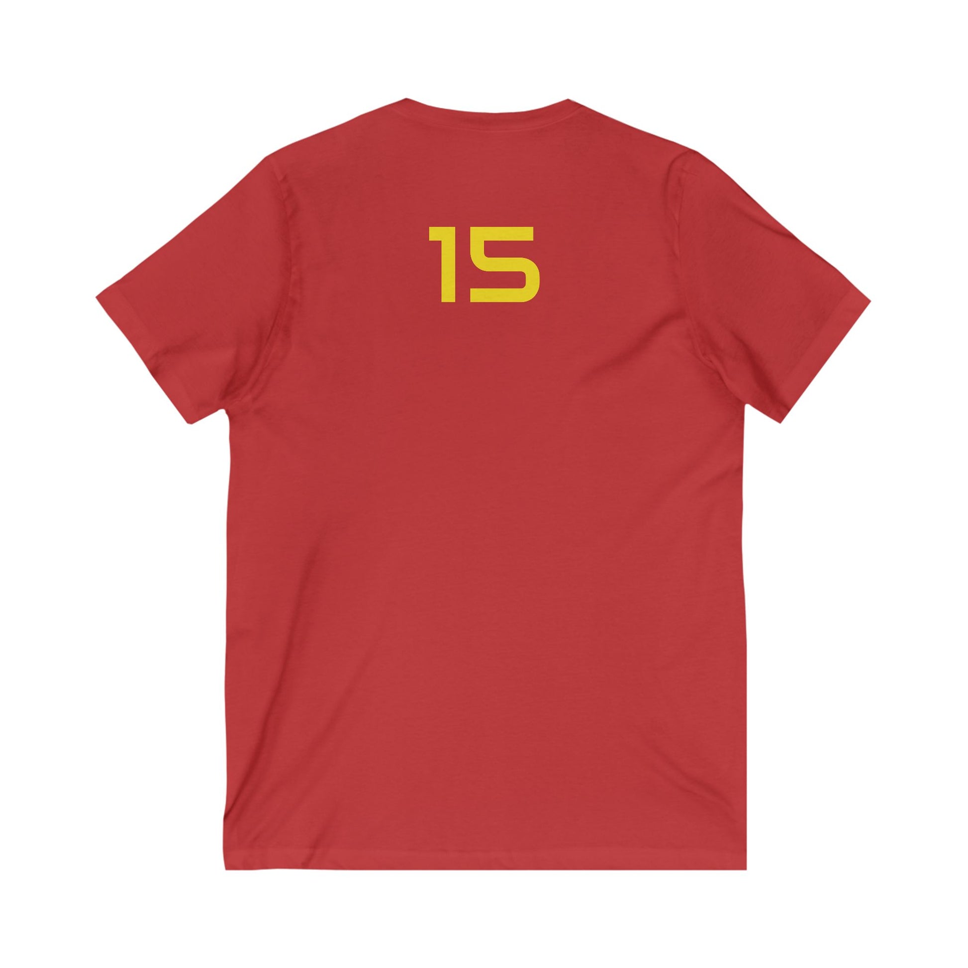 Female V-Neck Tee - Female Number 15 Kansas City Football Shirt Printify