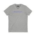 Female V-Neck Tee - Female Number 16 Detroit Football Printify