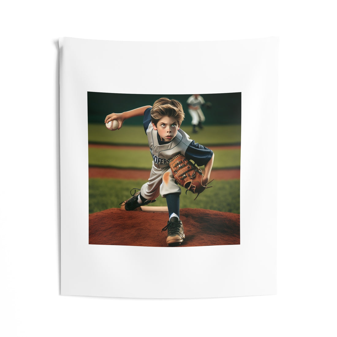 Baseball Star Indoor Wall Tapestries - Sports Tapestry, Player Dorm Decor, Bedroom Wall Hanging, Gift for Baseball Fan, Home Art Decoration