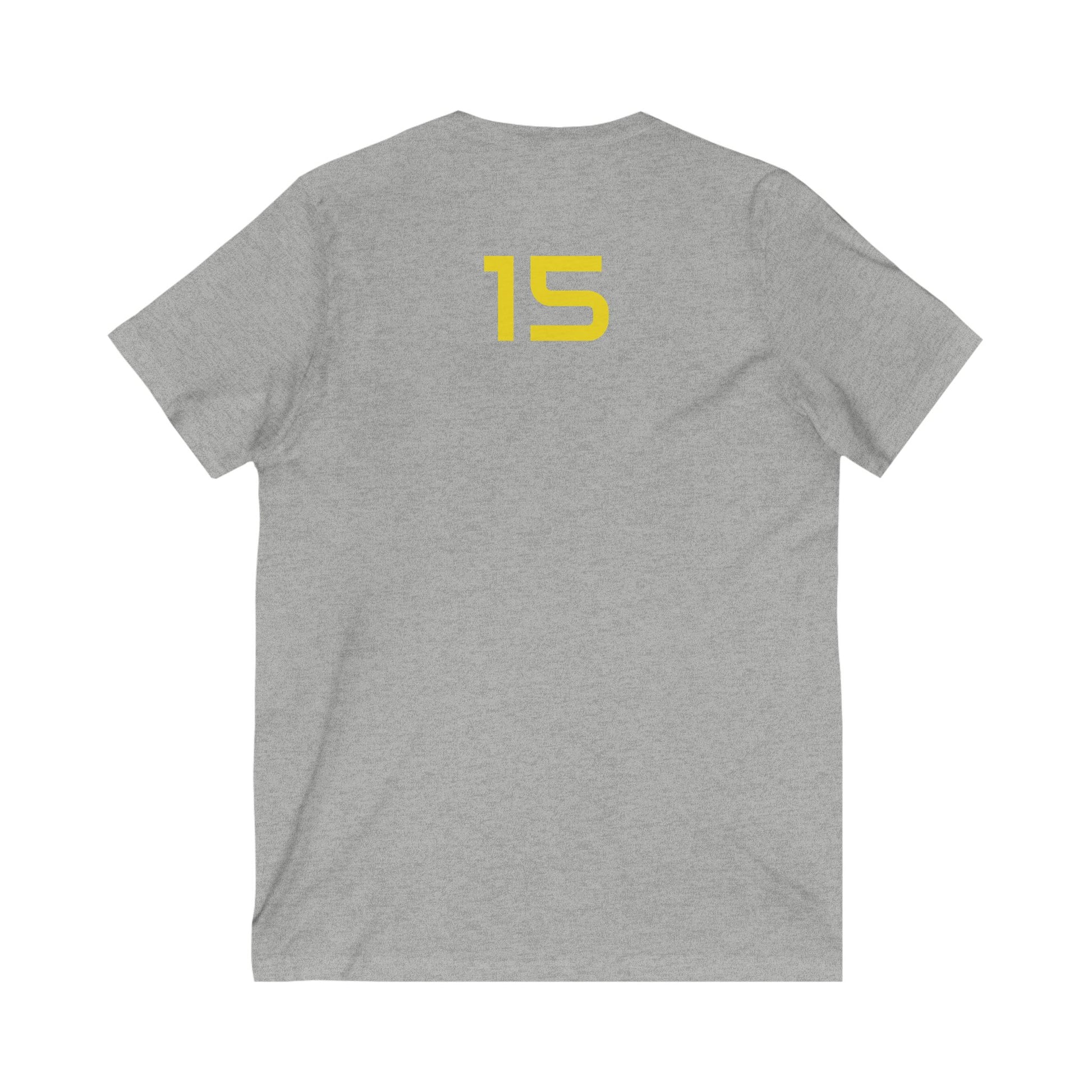 Female V-Neck Tee - Female Number 15 Kansas City Football Shirt Printify