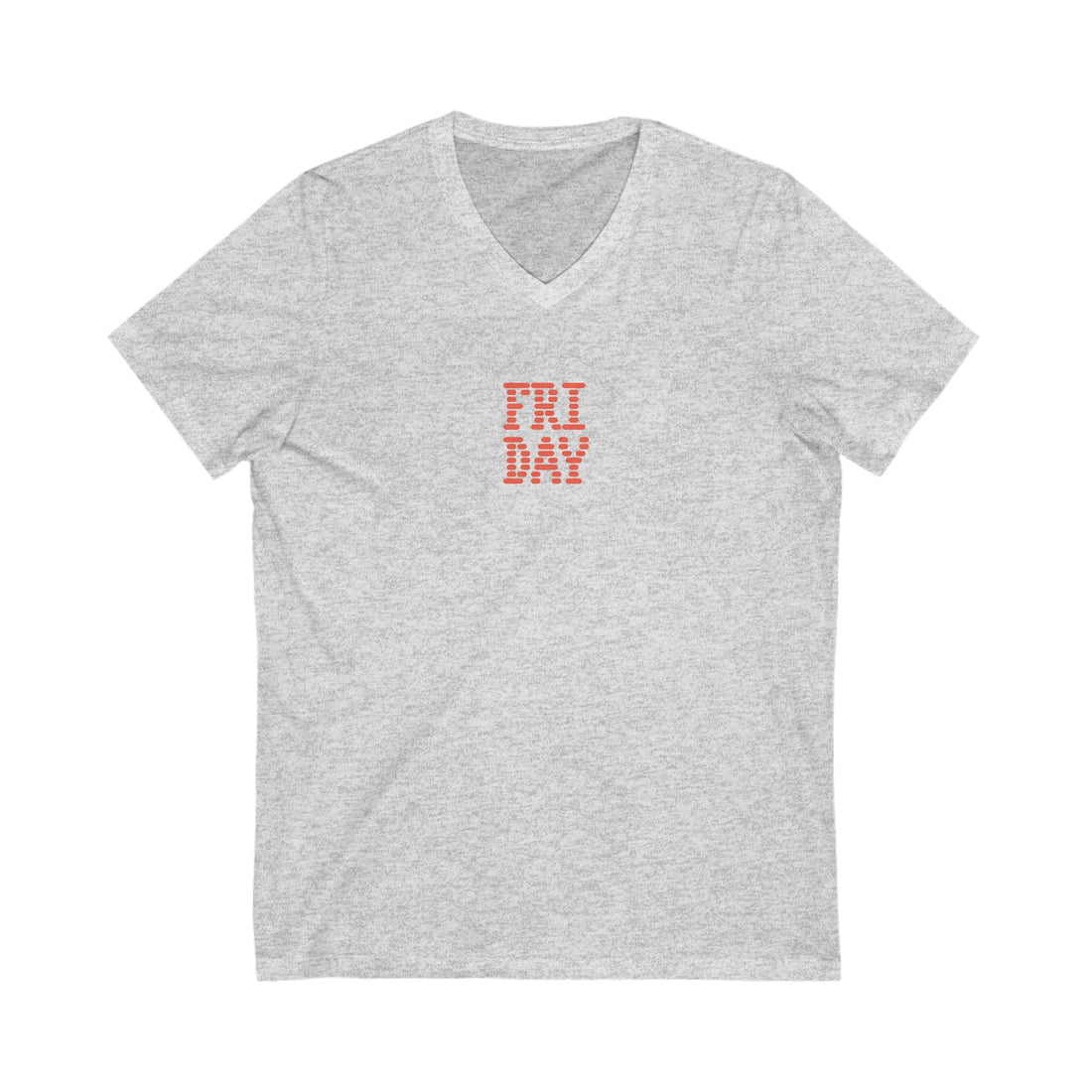 Friday T Shirt -  Women Unisex Jersey Short Sleeve V-Neck Tee, Casual V-Neck Tee, Comfortable Graphic Shirt, Everyday Unisex Top,