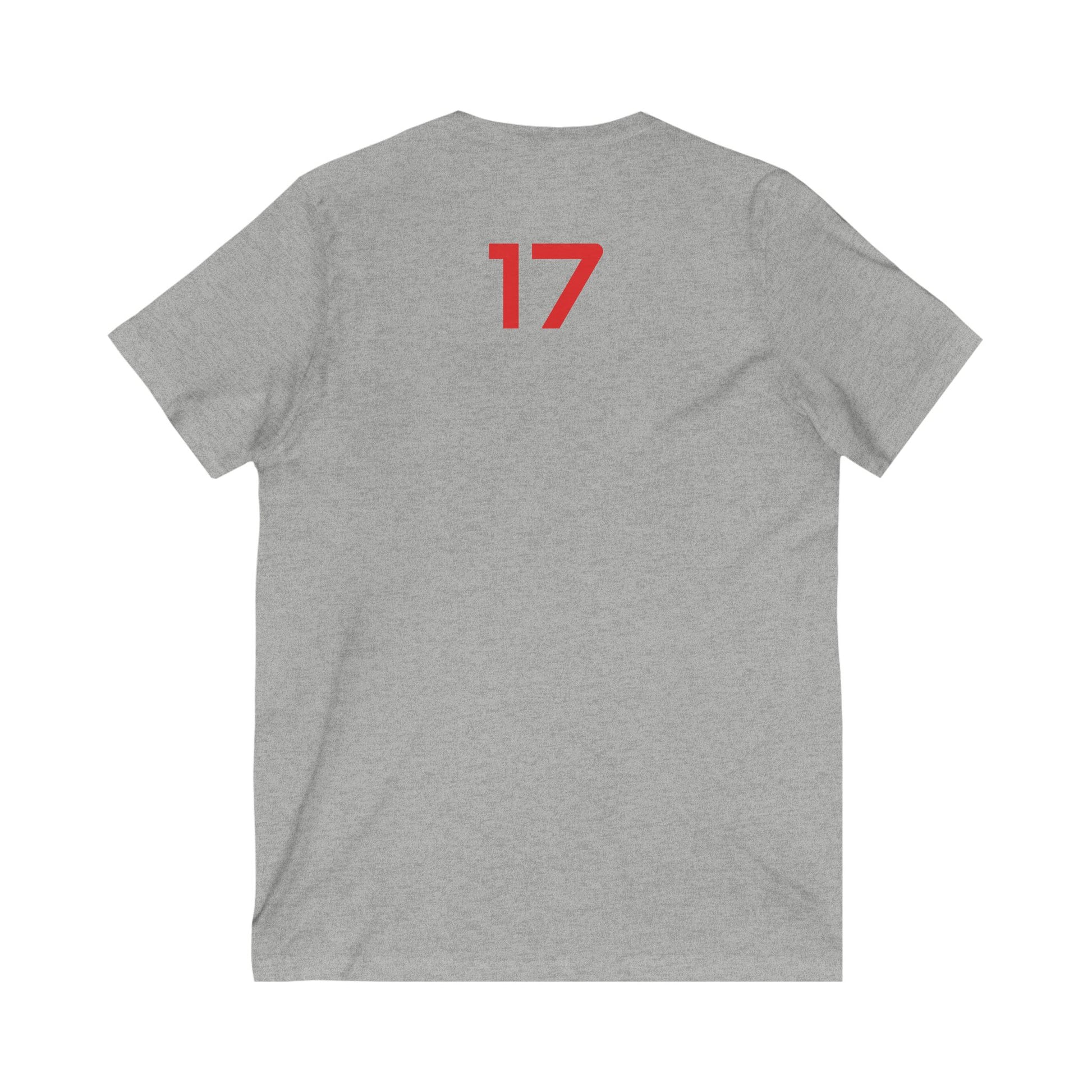 Copy of Female V-Neck Tee - Female Number 17 Buffalo Football Shirt Printify