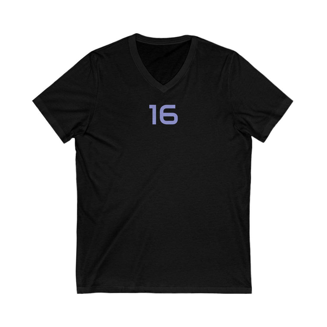 Detroit Football Jared Goff #16 V-Neck Tee | Unisex Jersey Short Sleeve, Football Fan Gift, Sports Apparel, Team Jersey Shirt, Game Day