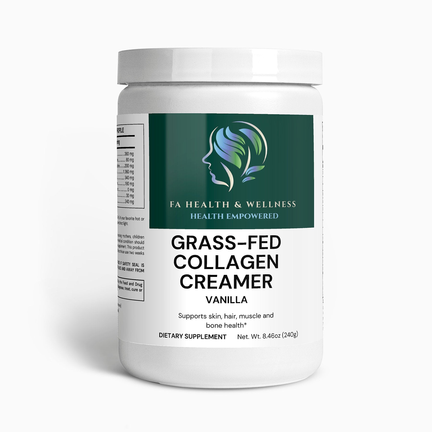 Grass-Fed Collagen Creamer (Vanilla)