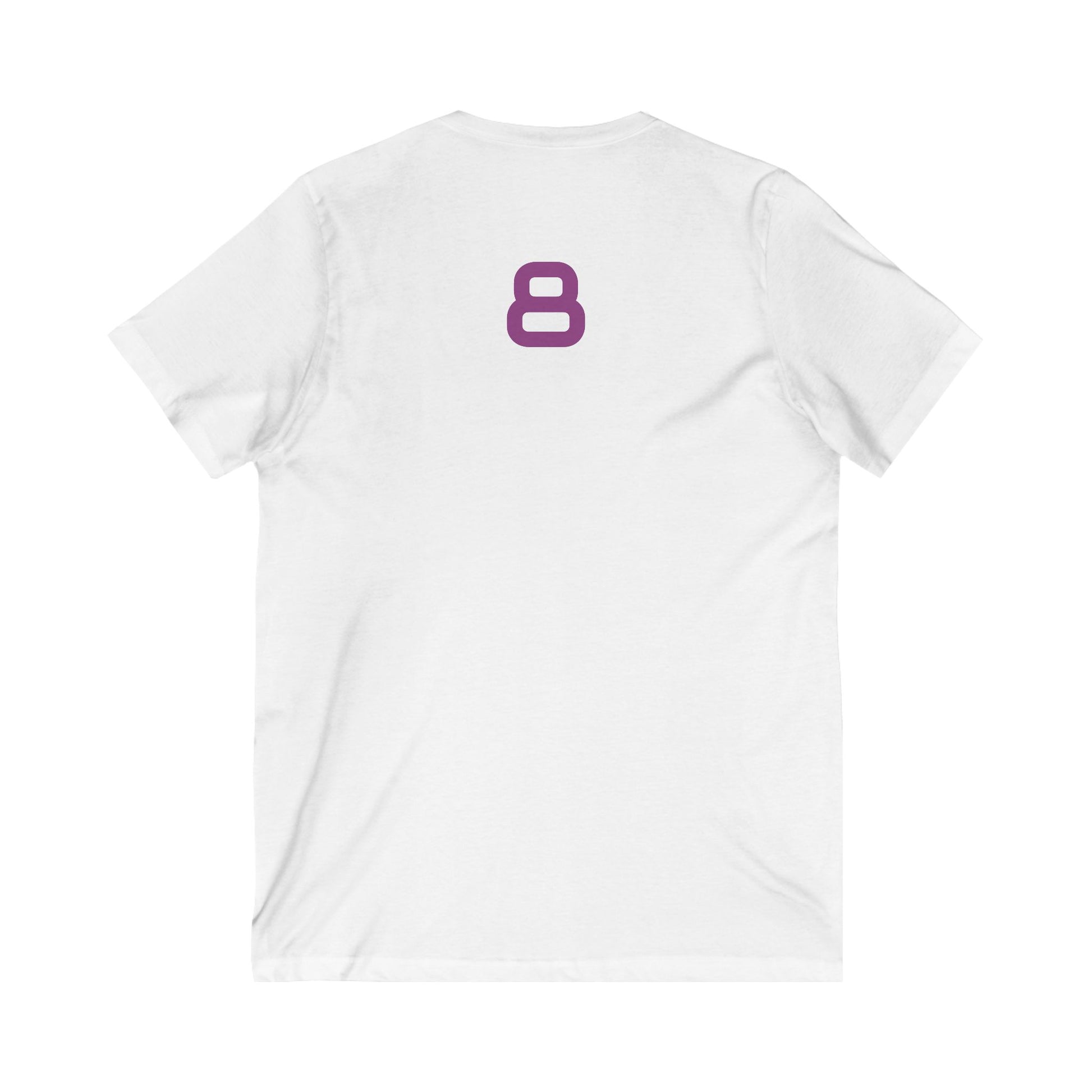 Female V-Neck Tee - Female Number 8 Baltimore Football Shirt Printify