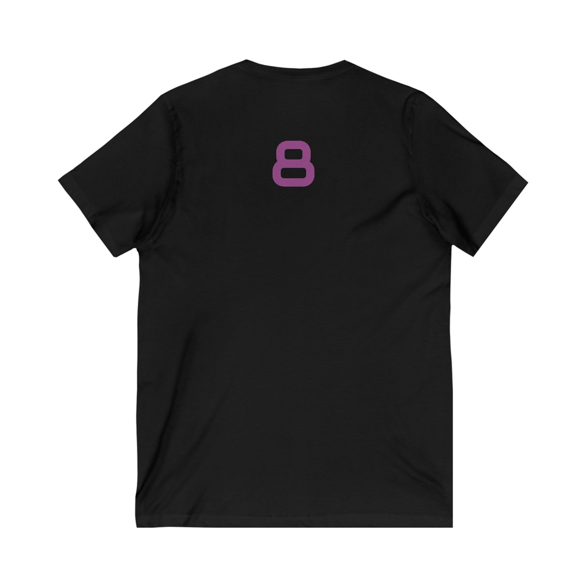 Female V-Neck Tee - Female Number 8 Baltimore Football Shirt Printify