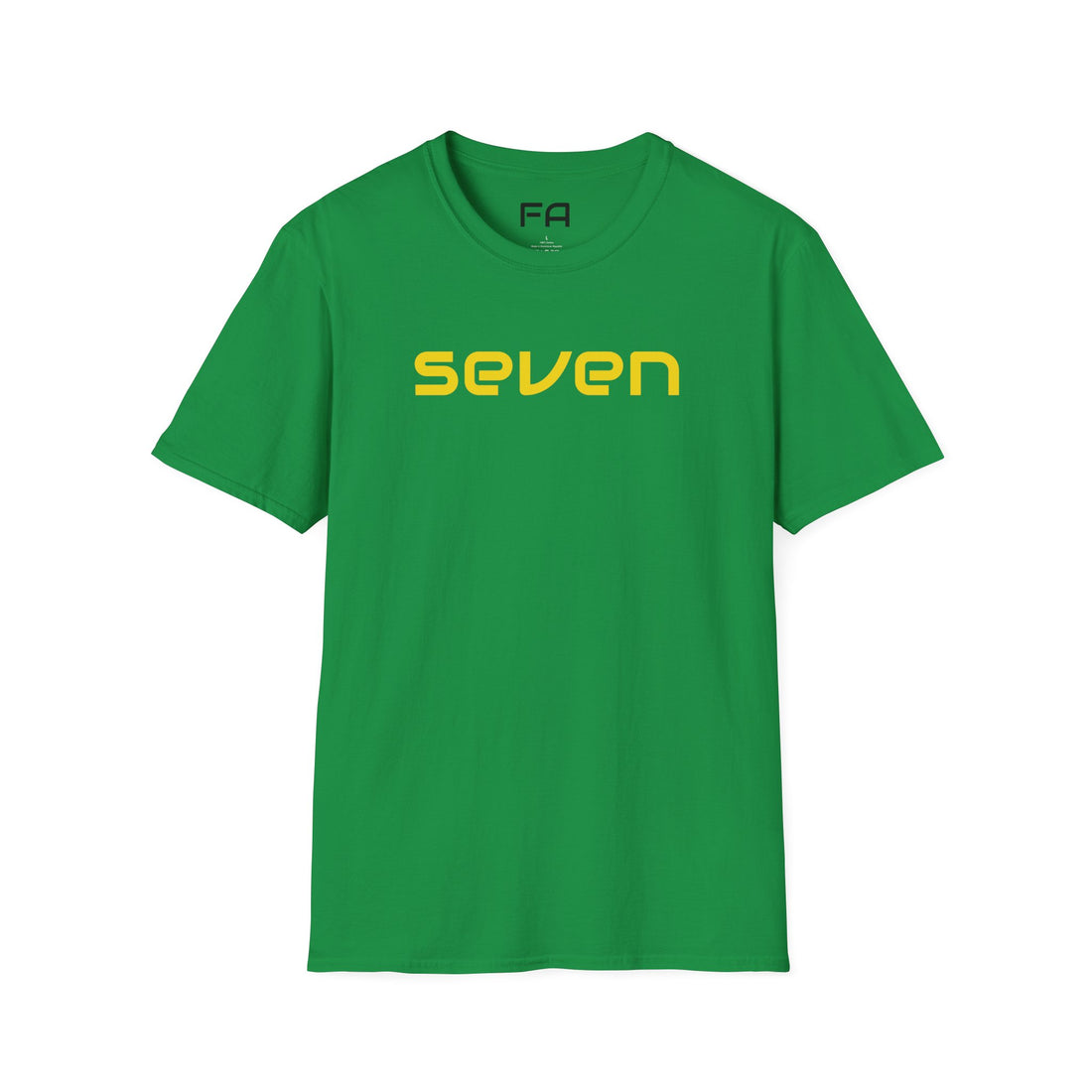 seven green and gold - 2 the Point T's  -  by FletchAnswers.com Printify