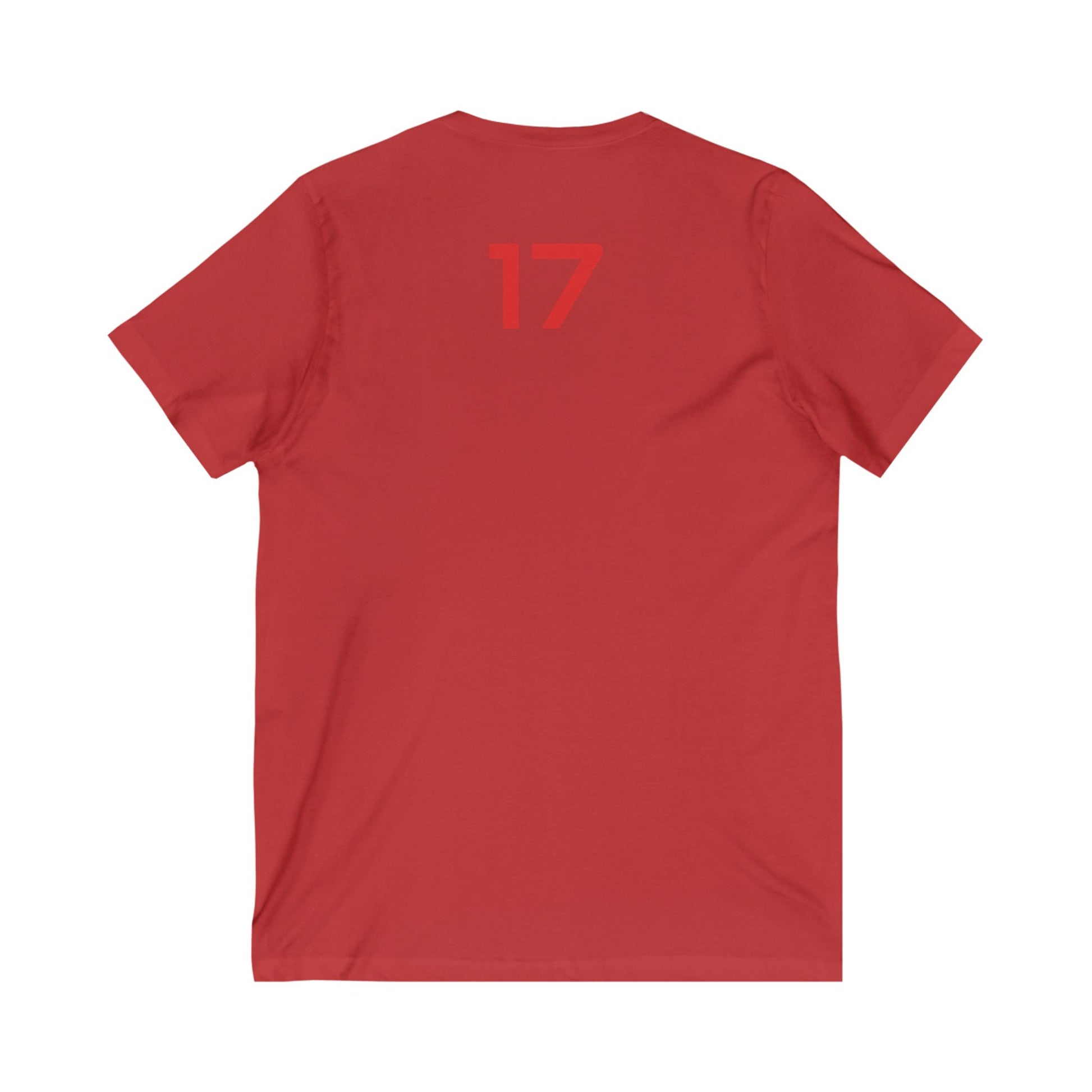 Copy of Female V-Neck Tee - Female Number 17 Buffalo Football Shirt Printify