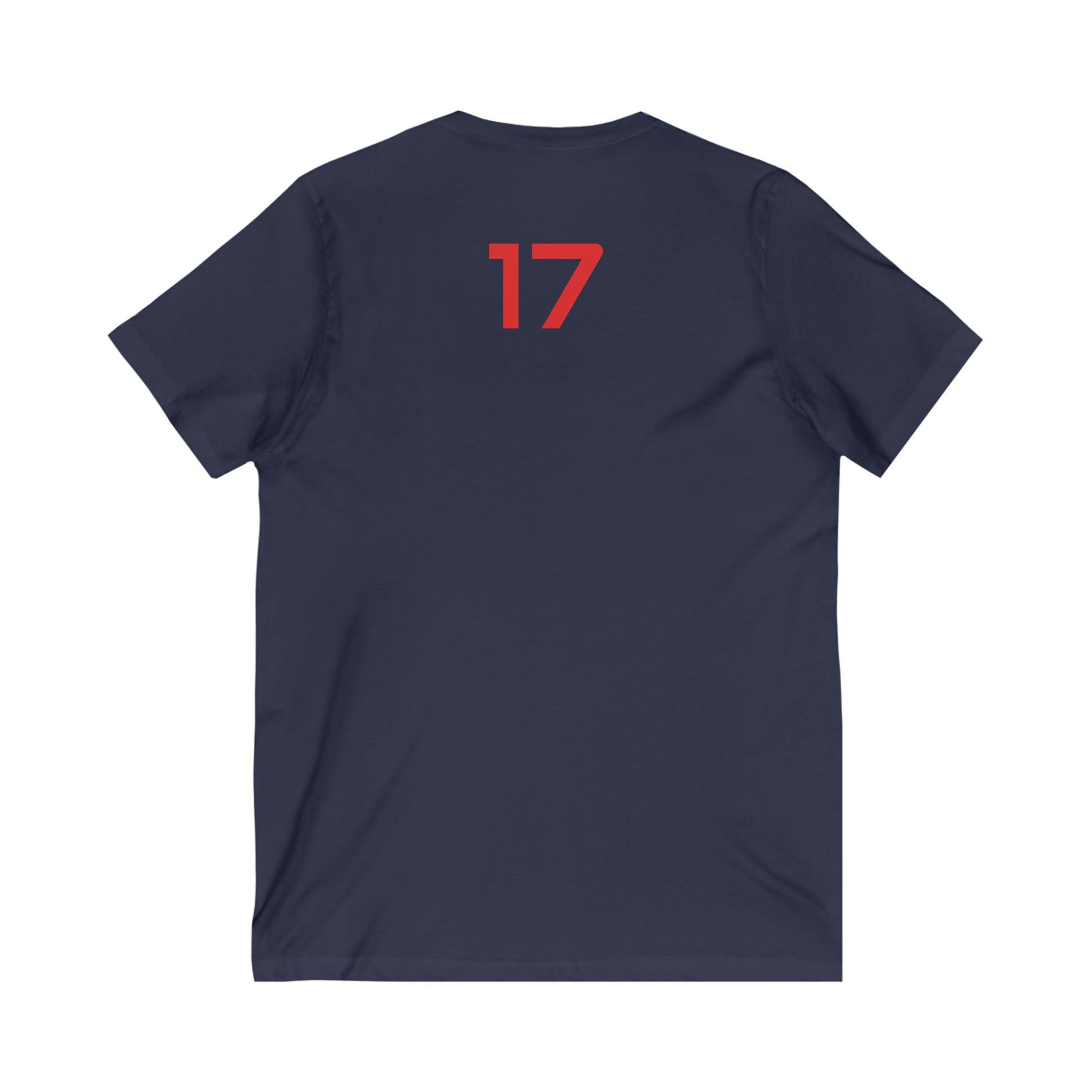 Copy of Female V-Neck Tee - Female Number 17 Buffalo Football Shirt Printify