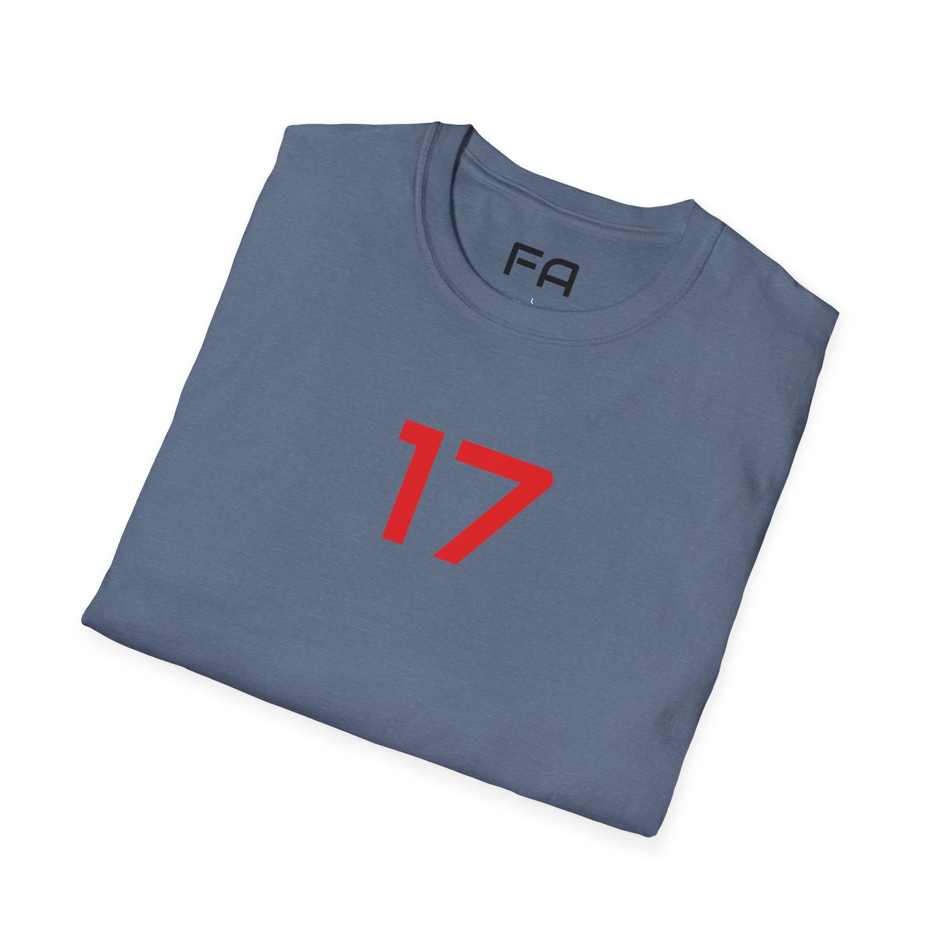 seventeen blue and red - 2 the Point T's  -  by FletchAnswers.com Printify