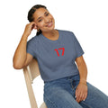 seventeen blue and red - 2 the Point T's  -  by FletchAnswers.com Printify