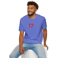 Buffalo Football Playoffs #17 Unisex Softstyle T-Shirt, Allen Number Shirt, Sports Fan Gift, Team Jersey Tee, Game Day Apparel Printify