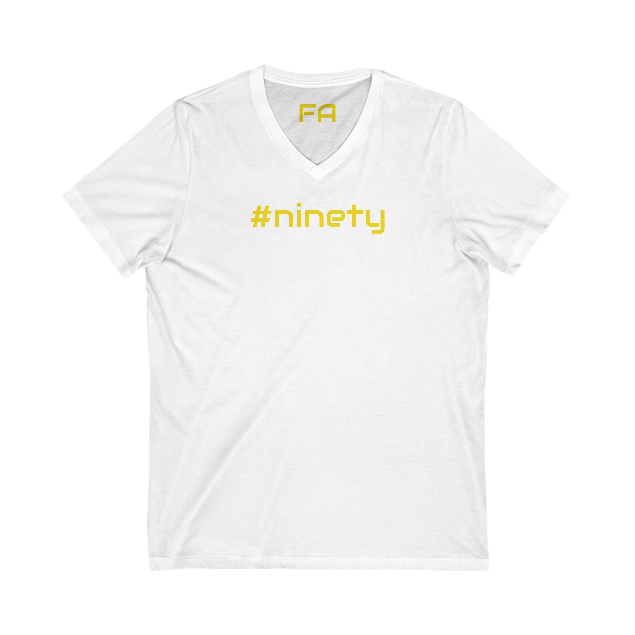 Female V-Neck Tee - Female Number 90 Pittsburgh Football Black and Yellow Shirt