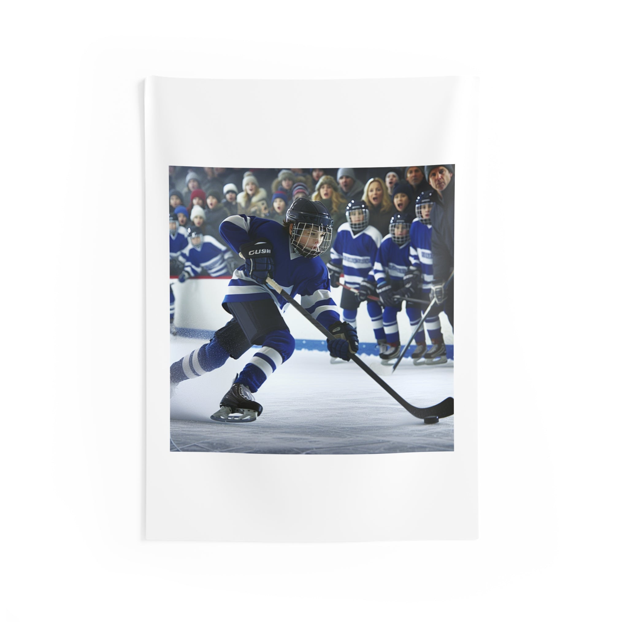 Hockey Superstar Wall Tapestry, Sports Wall Art, Hockey Player Decor, Sports Fan Gift, Hockey Theme Decor, Room Decor