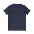 Copy of Female V-Neck Tee - Female Number 4 Dallas Football White and Blue Shirt Printify