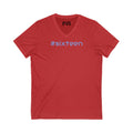 Female V-Neck Tee - Female Number 16 Detroit Football Printify