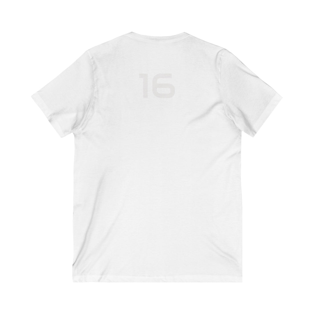 V-Neck Tee - Female Number 16 Detroit Football Printify