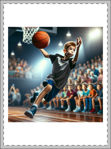 Basketball Star Framed Poster