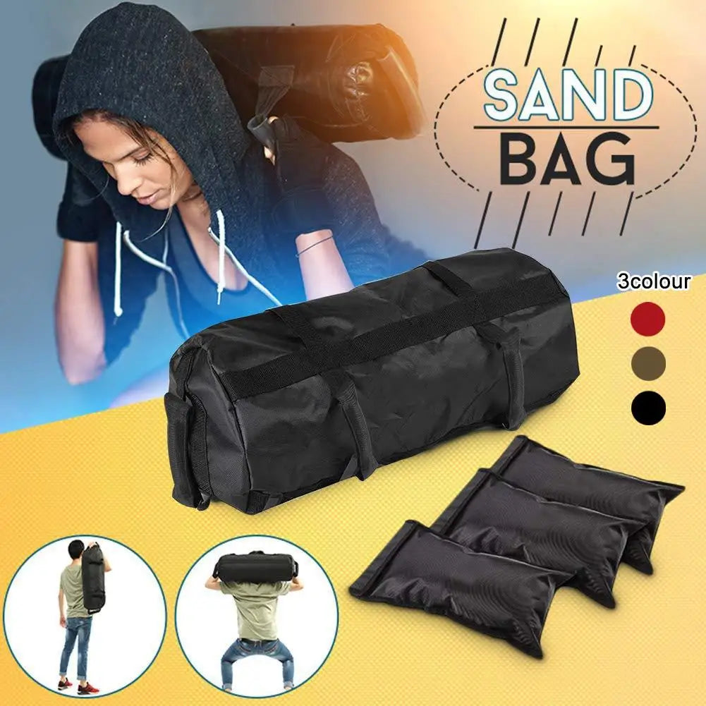 4 Pcs/Set Weightlifting Sandbag Heavy Sand Bags Sand Bag MMA Boxing Military Power Training Body Fitness Equipment