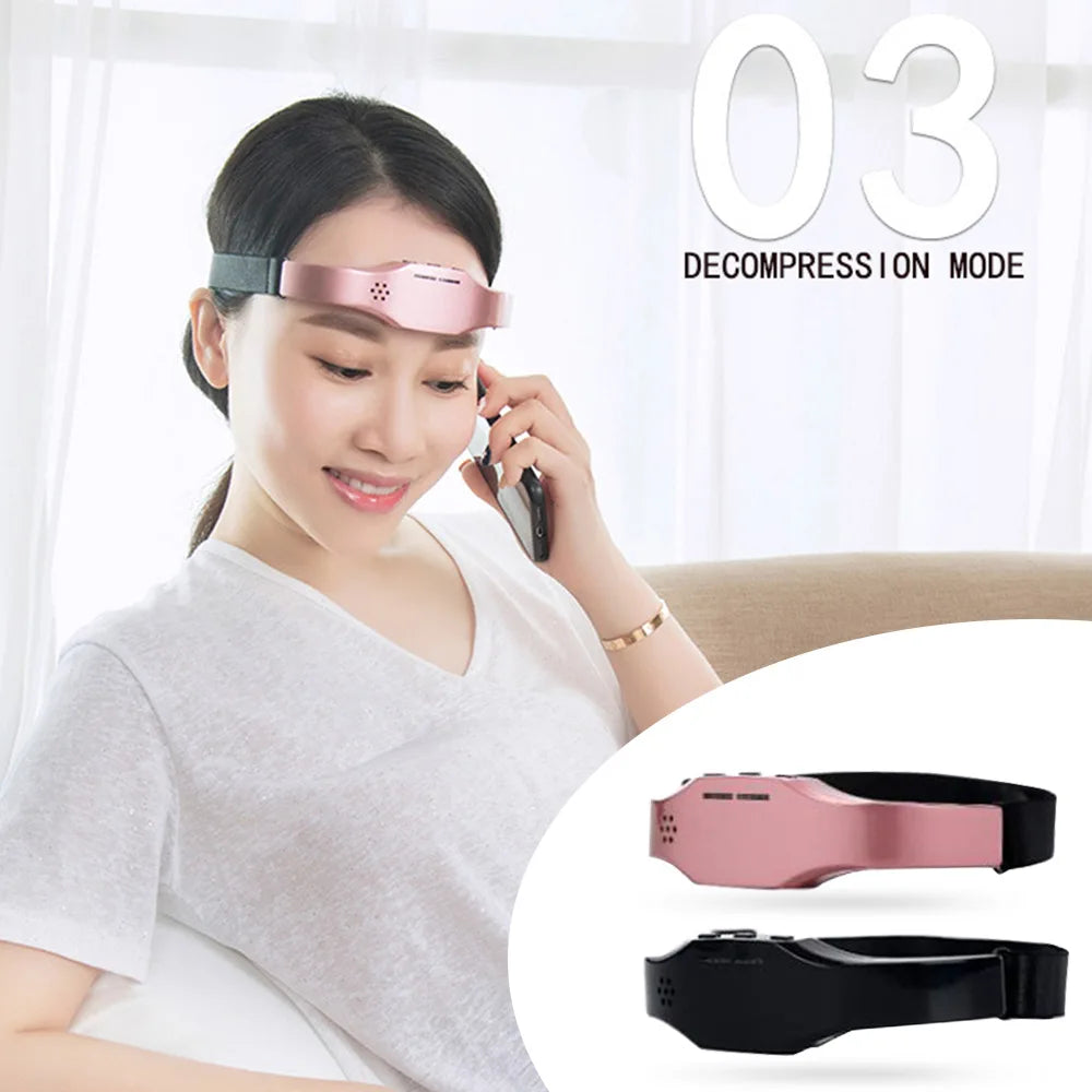 Wireless Help Sleep Head Massager Sleep Monitor Migraine Relief Sleep Aid Massager Insomnia Therapy Release Stress Sleeping Aid