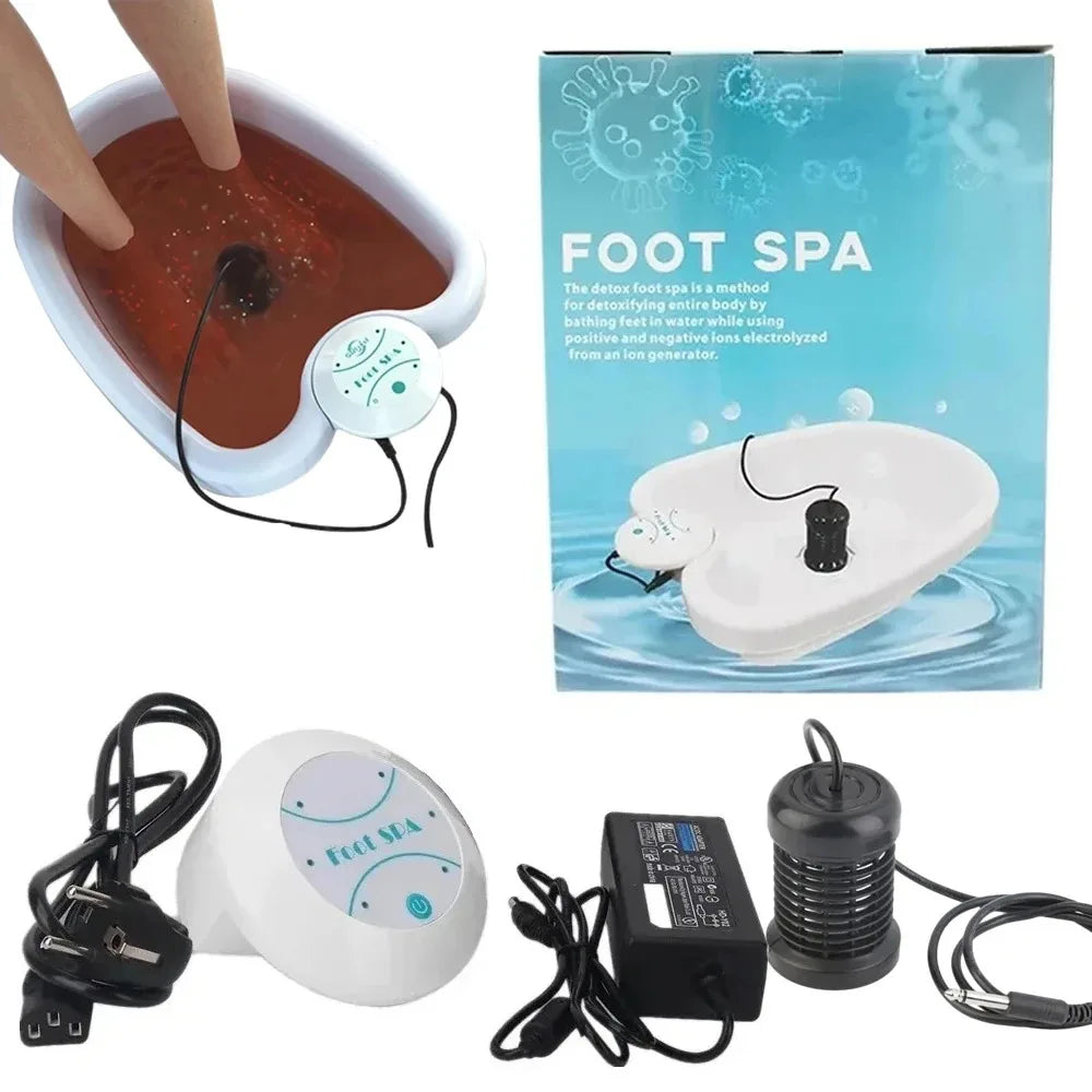 Foot Detox Device Ionic with Basin Feet Spa Machine Foot Massager Bath Ion Cleanse Anti Stress Aqua Footbath Spa Massage Tools