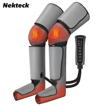 Nekteck Foot Air Pressure Leg Massager Promotes Blood Circulation Muscle Relaxation Shiatsu Airbag Calf Thigh Body Massager