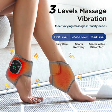 Electric Ankle Massager Ankle Brace Relaxation Treatment Air Compression Foot Massager Pain Relieve Relieving Achilles Tendoniti