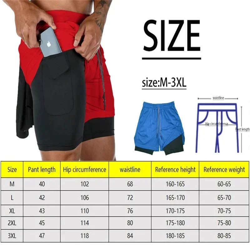 New Men's Padel Sport Shorts Summer Male Breathable Tennis Shorts Quick-Drying Badminton Trousers Outdoor Running Sportwear