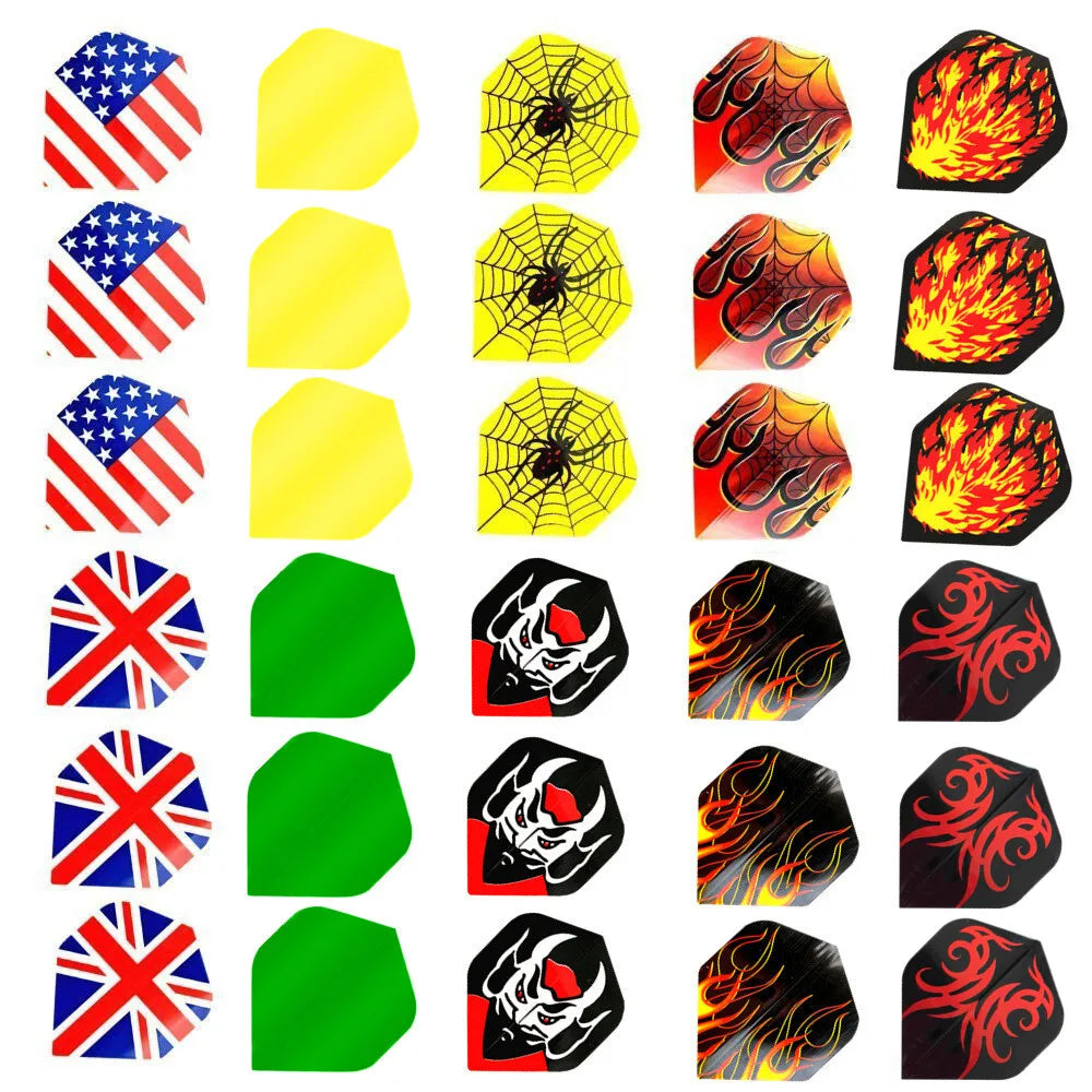 60/48/30PCS Cool Standard Dart Flights Nice Darts Flight Dardos Feather Outdoor Wing Tail Mixed Pattern