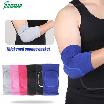 Elastic Elbow Pads Thickened Sponge Elbow Knee Protectors Guard Basketball Volleyball Sport Arm Sleeve Pad Adults Children