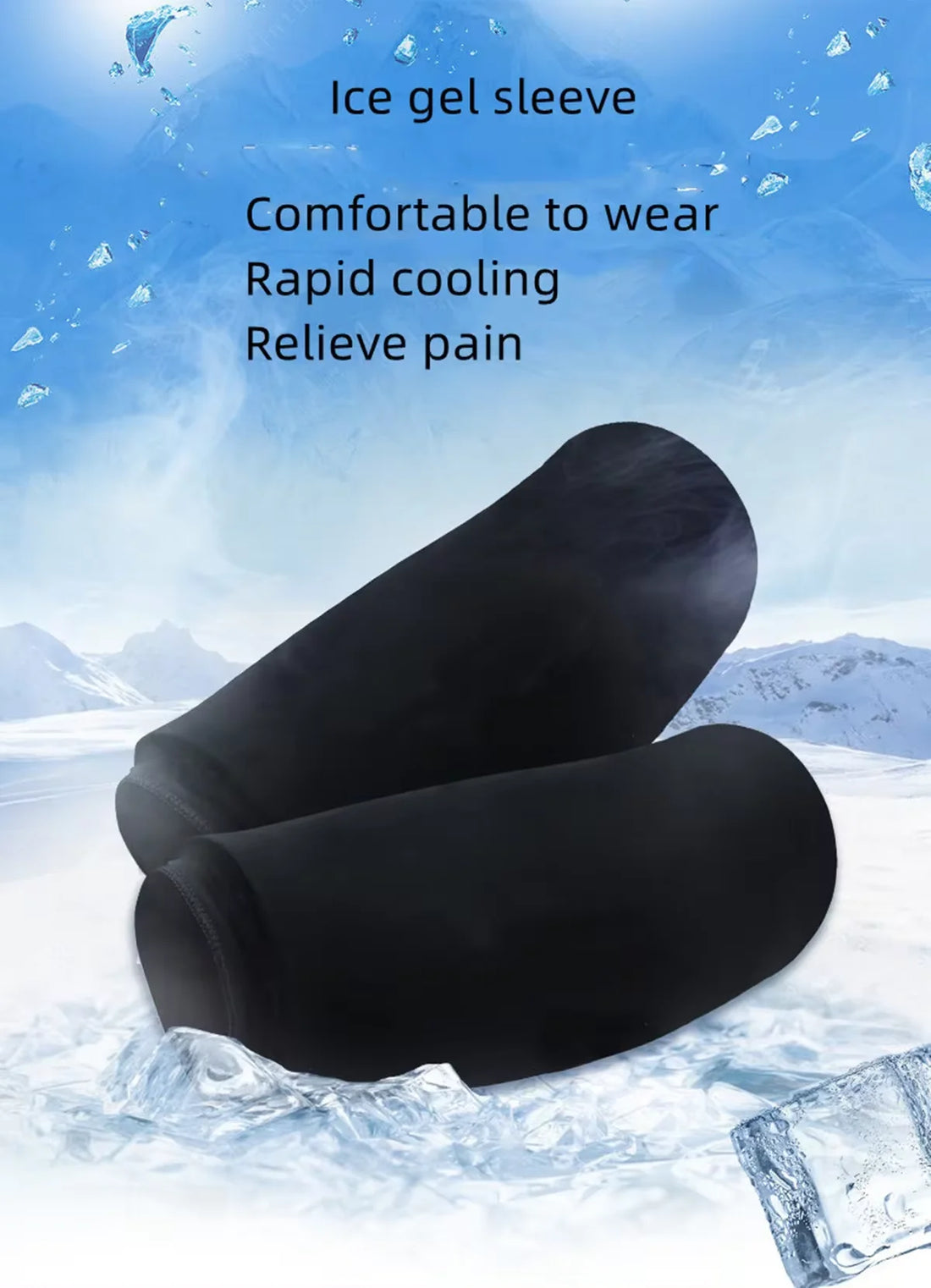 Elbow Ice Pack Hot & Cold Elbow Brace Gel Ice Wrap Compression Sleeve for Wrist Swelling Soreness Reduce Joint Pain Bruising