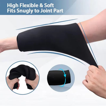 Elbow Ice Pack Hot & Cold Elbow Brace Gel Ice Wrap Compression Sleeve for Wrist Swelling Soreness Reduce Joint Pain Bruising