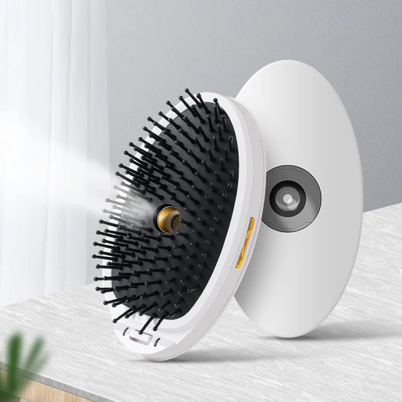 Portable Electric Hair Comb Brush Spray Steam Smoothing Scalp Massage Anti-static Vibration Head Relieve Stress Massager