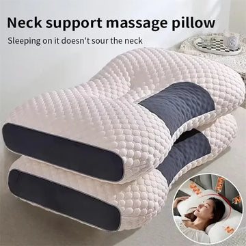 Neck Pillow Help Sleep And Protect The Neck Cervical Orthopedic Household Soybean Fiber SPA Massage Pillow For Sleeping New Neck