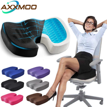 Gel Orthopedic Memory Cushion Foam U Coccyx Travel Seat Massage Car Office Chair Protect Healthy Sitting Breathable Pillows