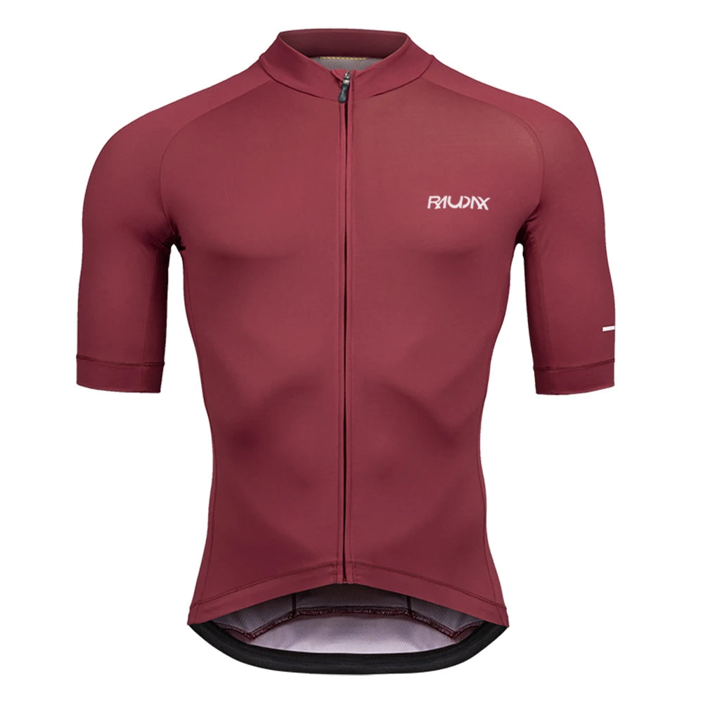 New Raudax Cycling Jersey 6 Colour Cycling Racing Tops Short Sleeve Bike Jersey Road Cycling Shirts Summer Bicycle Jerseys