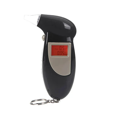 Precision Mini Breathalyzer Professional Digital Breath Alcohol Tester Audible Alert LCD Backlit Display Gas Analyzer Monitor