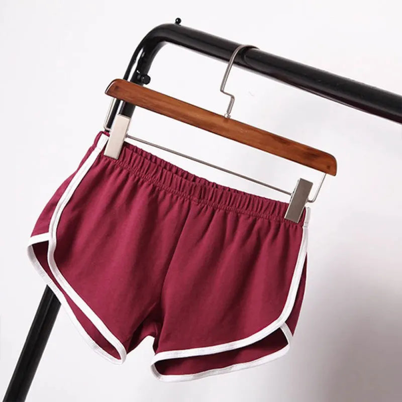 New Summer Street Fashion Shorts Women Elastic Waist Short Pants Women All-match Loose Solid Soft Cotton Casual Short Femme