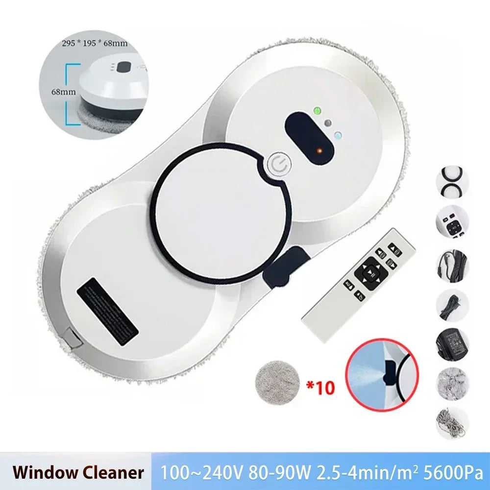 Window Cleaning Robot Large Suction Spray Electric Window Cleaning Robot anti-fall Remote Control Vacuum Cleaner