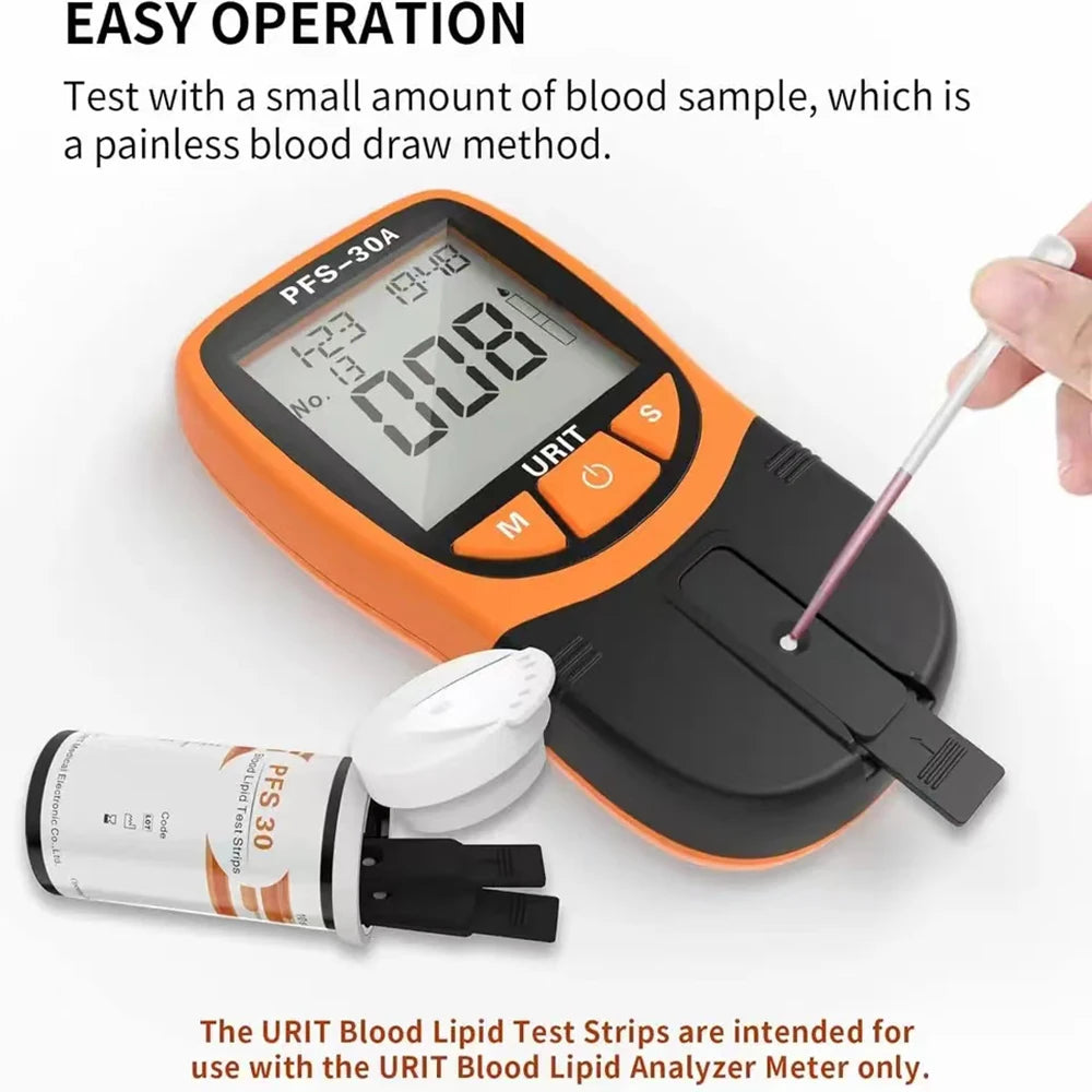 Multifunctional Blood Lipid Analyzer 5In1TC/HDL/TG/LDL Blood Monitoring Total Cholesterol PFS-30A Five item Detector