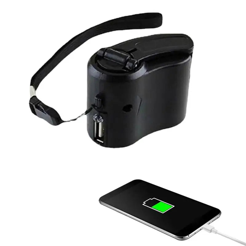 Hand Crank Charger Portable Outdoor Mobile Phone Emergency Charger 5V USB Mini Manual Generator for Camping Outdoor Survival