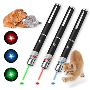 Mini Laser Pointer 2 in 1 for Pets and Cats Portable LED Pet Training Flashlight Scratching Toy Indicator Tool Christmas Gifts